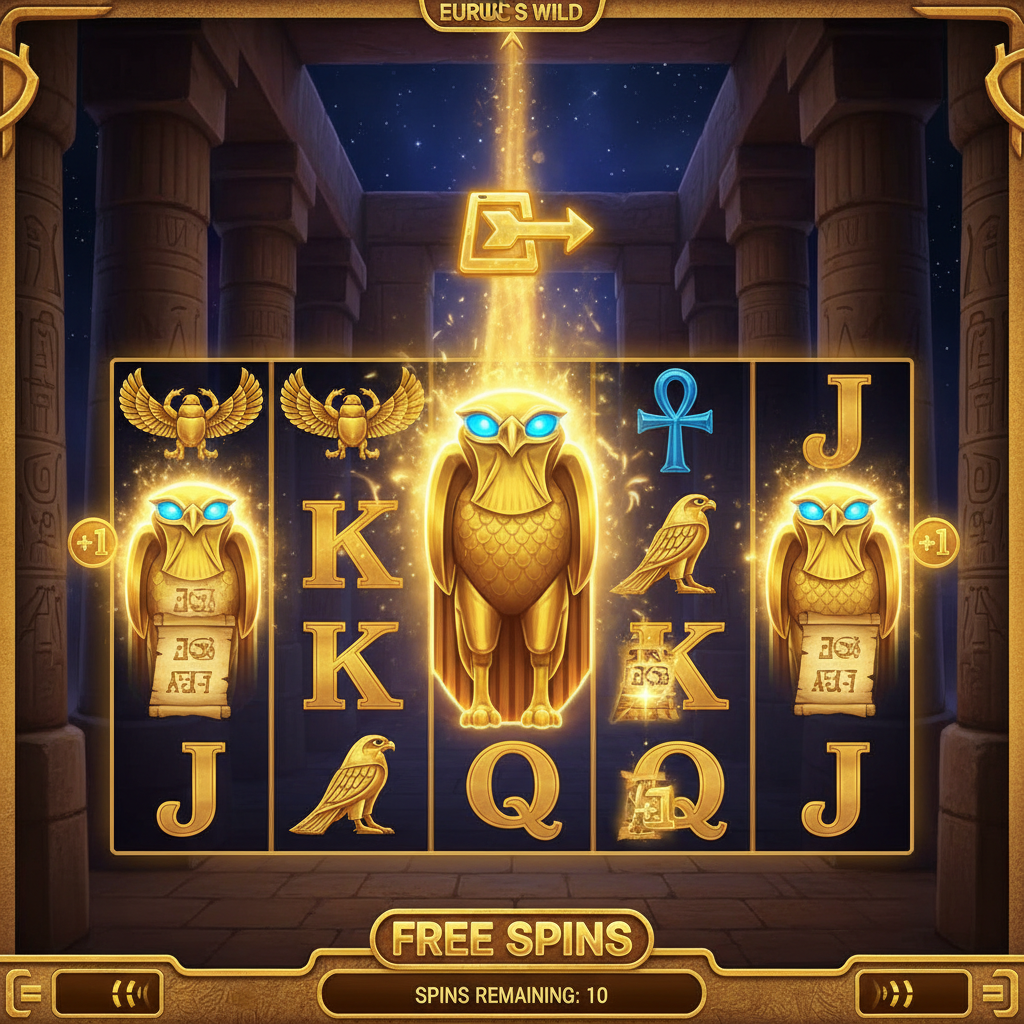 Expandierendes Horus Wild während Freispielen